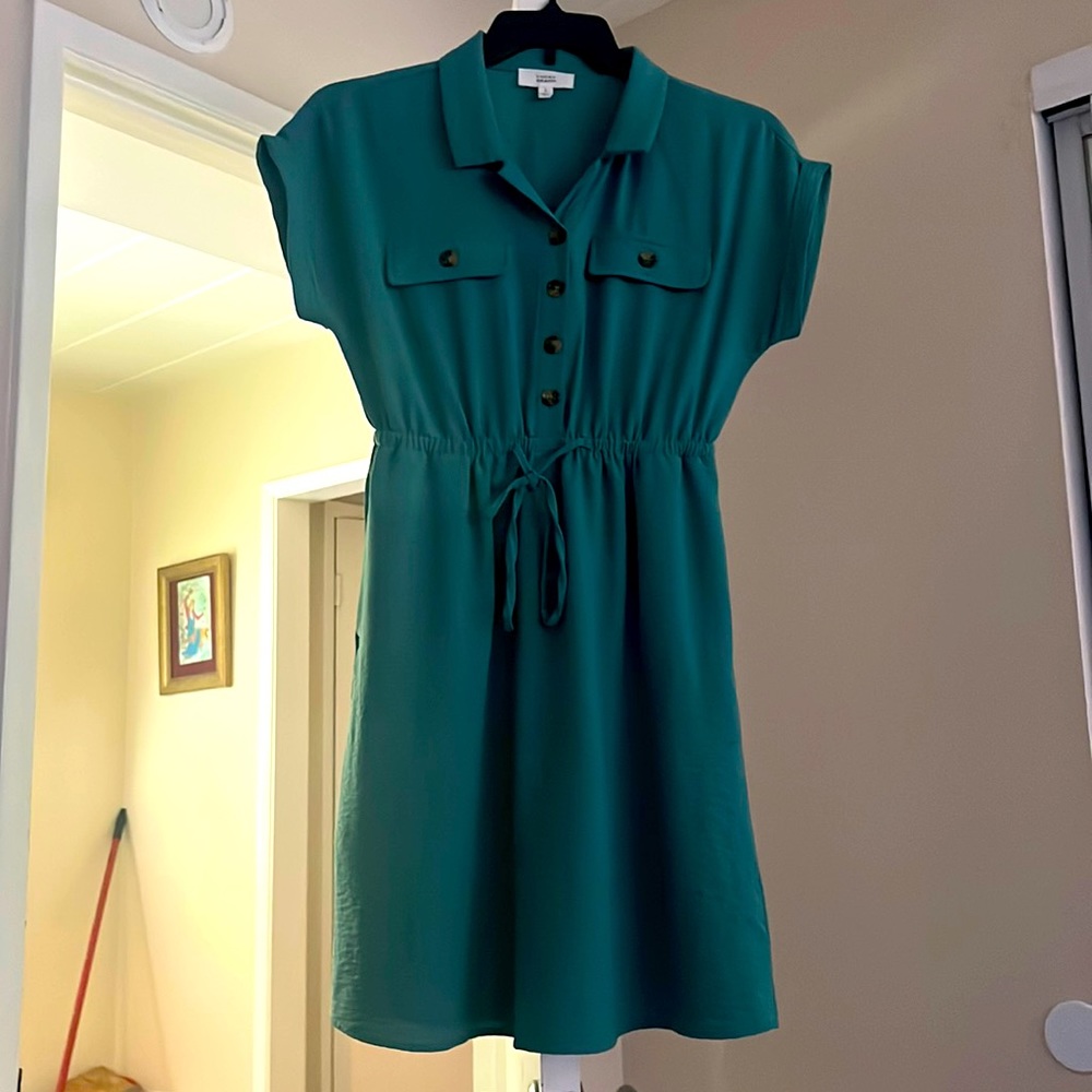 Lucky Brand size small teal green mini dress
